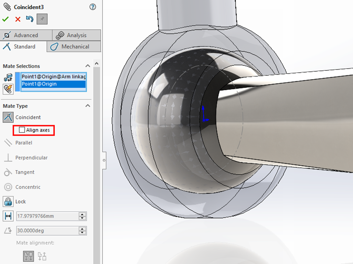 How to Mate Ball and Socket Joints in SOLIDWORKS
